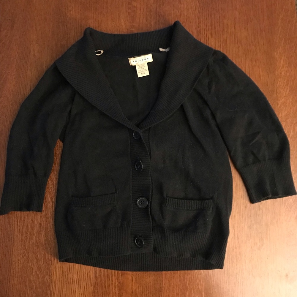 Black cardigan